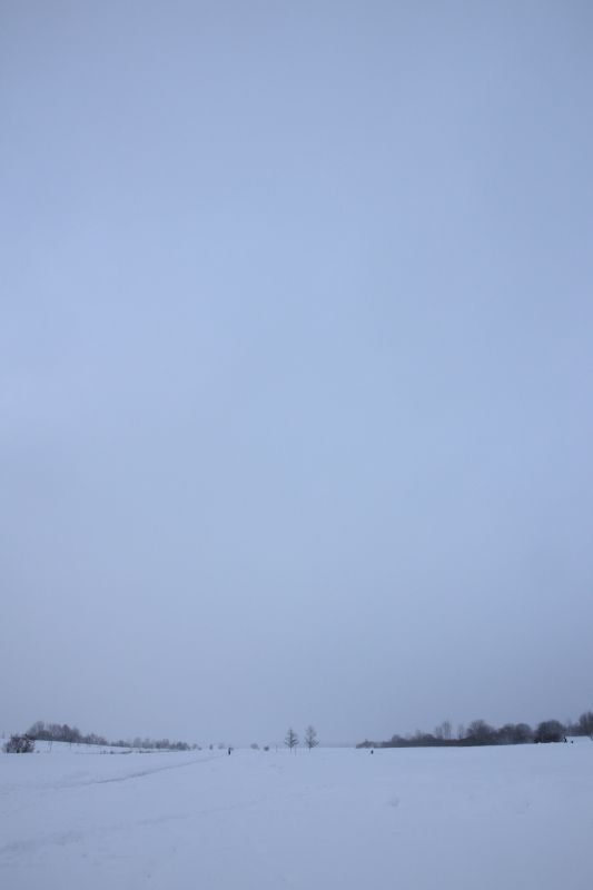 ... like footsteps in the [soft] snow